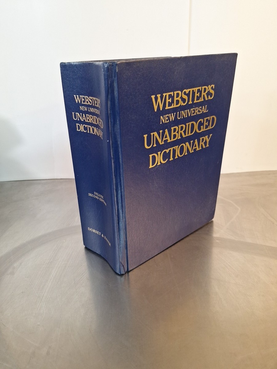 Webster New Universal Unabridged Dictionary Deluxe Second Edition