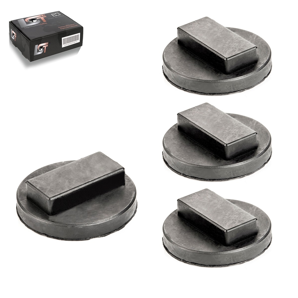 4X Wagenheneraufnahme Lift Adapter Rubber Block Under Block Rubber Block For BMW