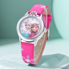 Girls Pink Cartoon Watch Stylish Cute Pink Baby Girl Wrist watch