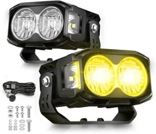 2x 4" High Power K3 RGB Flood Beam LED Light Bar Pods - 56w 3972lm Off-Road Lamp