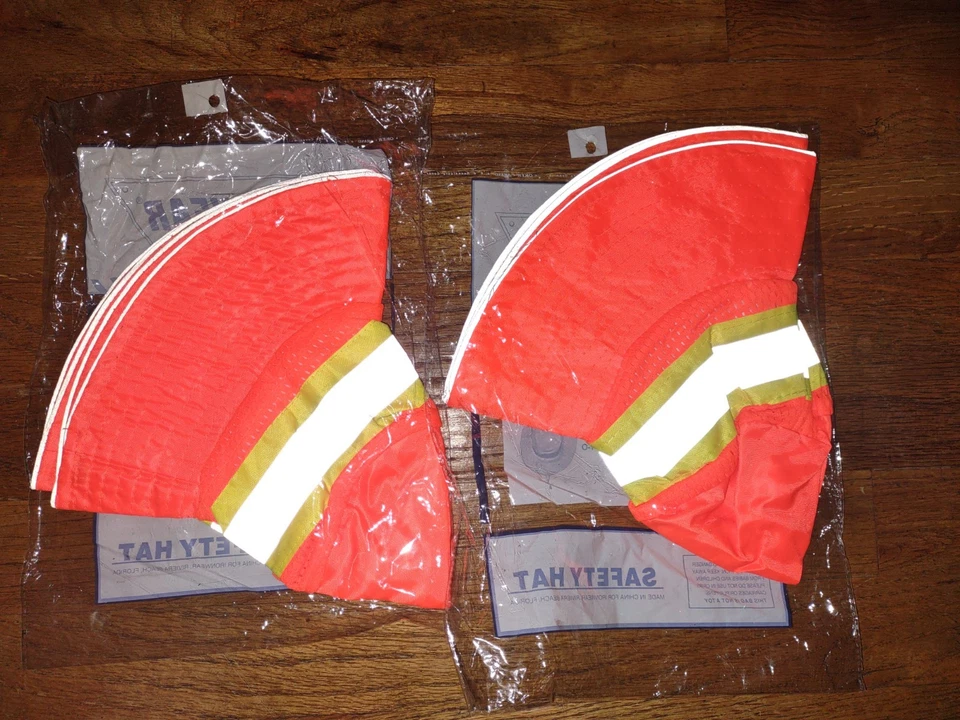 IRONWEAR Unisex Booney Safety Hat Neon Orange Silver Reflective Tape L/XL Lot 2 - Image 2 of 2