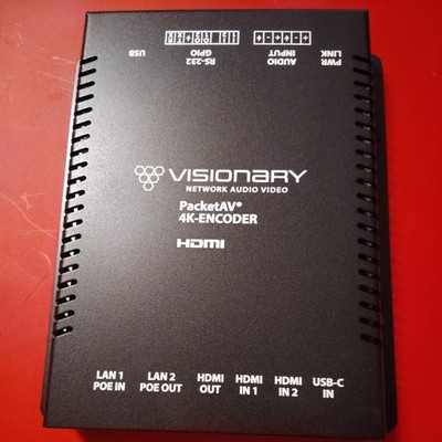 Visionary Solutions Network Audio Video PacketAV 4K-Encoder (DuetE-2)3 Available