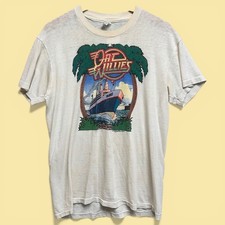 Vintage Oat Willies Austin Texas 70s Smoke Shop T Shirt Large BOHO True Weed
