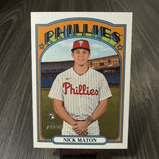 Nick Maton 2021 Topps Heritage #602 Philadelphia Phillies Rookie RC