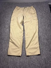 5.11 Tactical Cargo Pants Mens 36x34 Khaki Ripstop Utility Pockets Reinforced