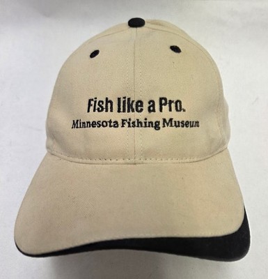 Minnesota Fishing Museum '' Fish Like a Pro '' Trucker Hat Ball Cap 100% Cotton