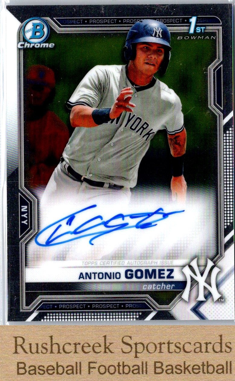 2021 Bowman #CPA-AGO Antonio Gomez Auto Chrome Prospect Autographs