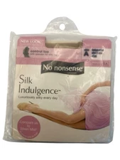 No Nonsense Pantyhose Size A Beige Most Control Top Silk Indulgence
