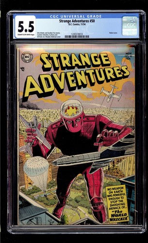 Strange Adventures #50 1954 CGC 5.5 FN- C/OW High Definition Scans**