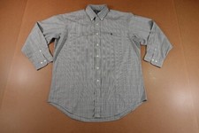 Ralph Lauren Men's Size 16 32/33 Gray Yarmouth Cotton Pinpoint Oxford Shirt