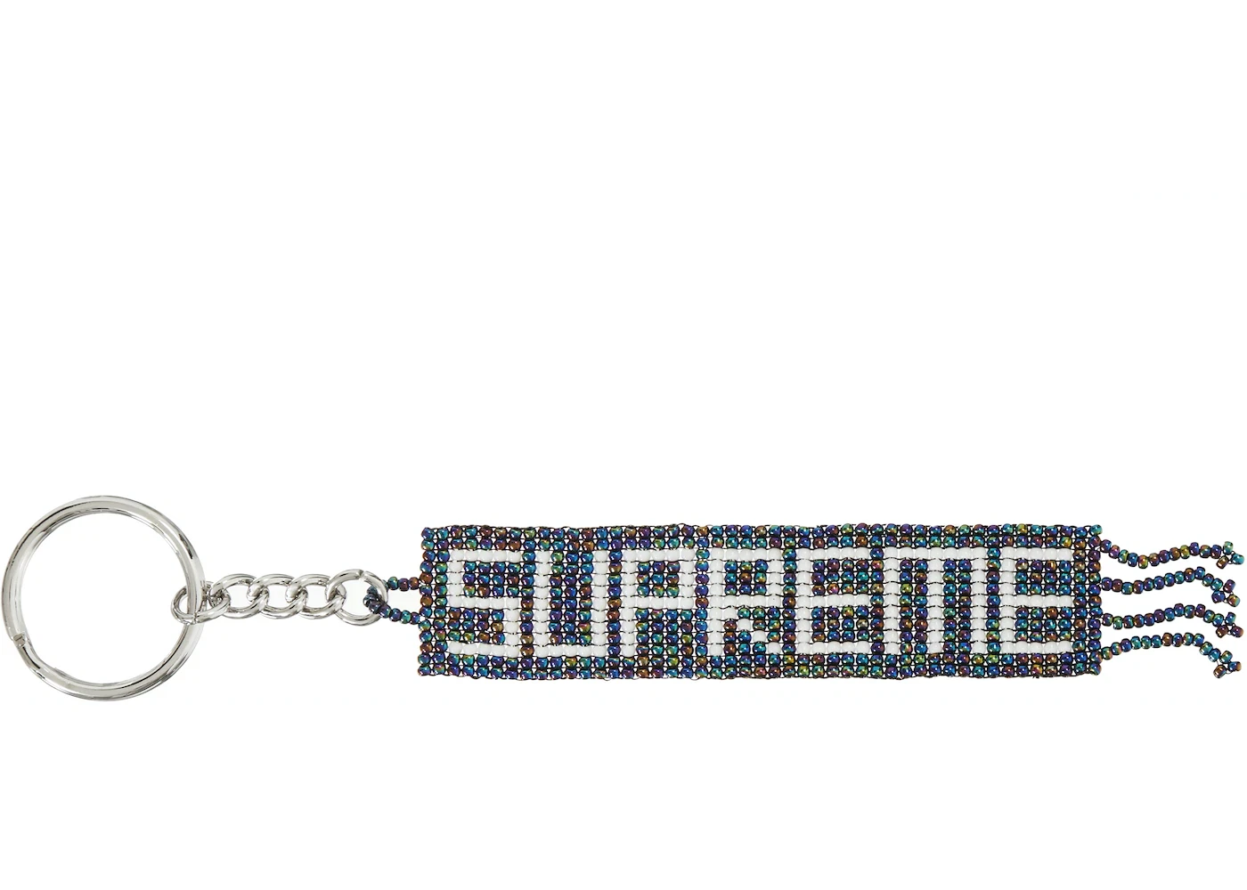 Porte clés à perles Supreme multicolore