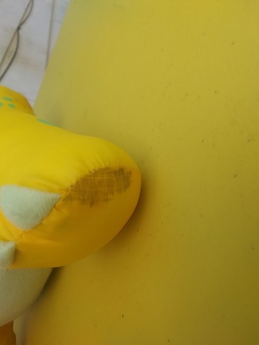 Vintage 1987 GUY GILCHRIST Plush DINOSAUR Tiny Dinos BABY REX Yellow Puffalump - Picture 3 of 11
