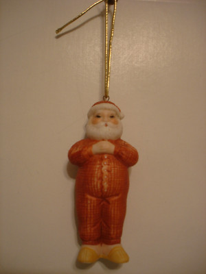 Vintage Jolly Ol' Santa by Schmid 1985 B. Shackman Ceramic Ornament