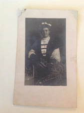 1900s Vintage Stately Woman - Photo Postcard - VERY COOL