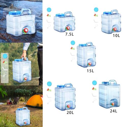 Camping Wasserbehälter mit Wasserhahn, Wassereimer, Wasserkrug für Picknick, - Bild 1 von 16