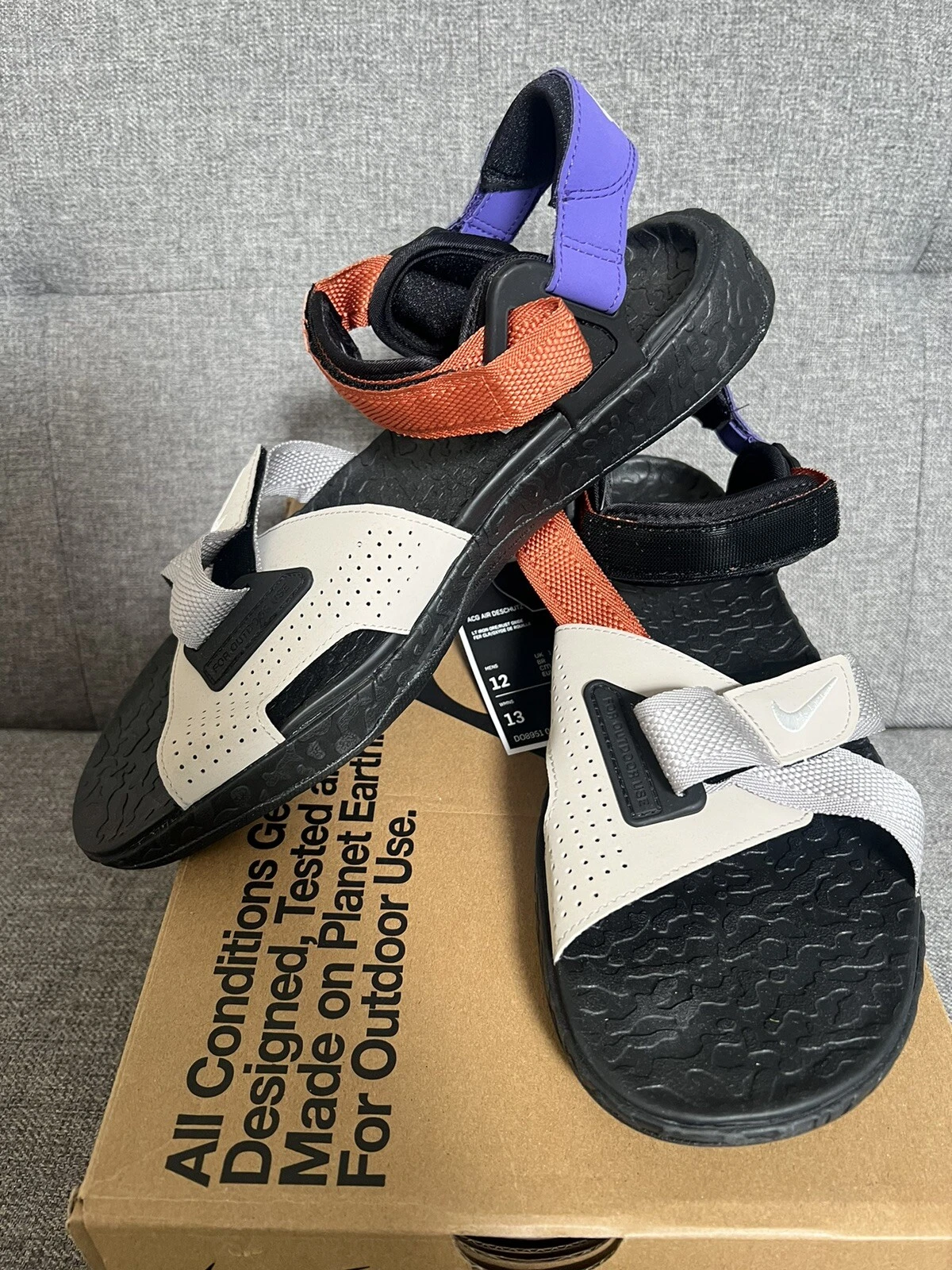 Nike ACG Air Deschutz + sandali uomo ""Light Iron Ore"" DO8951 002 uomo 12 donna13