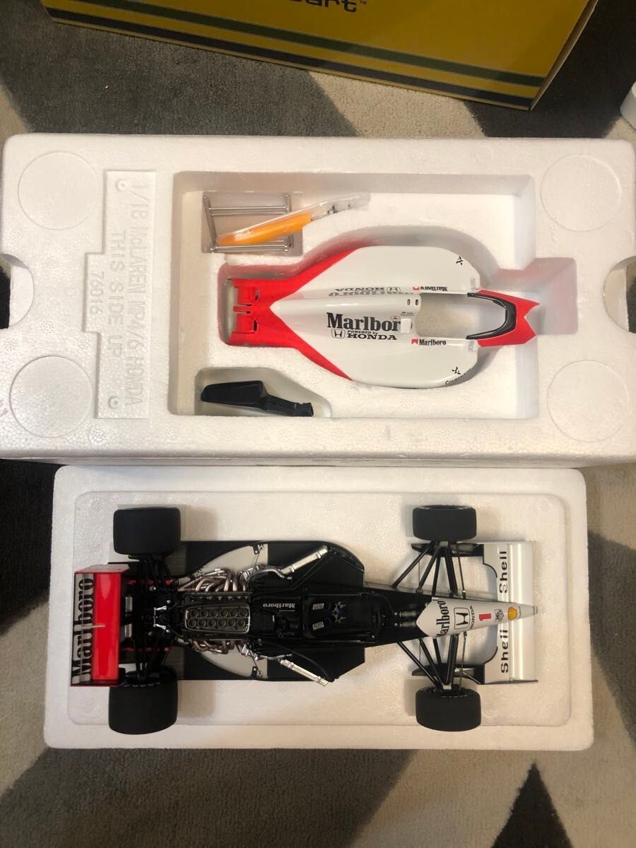 AUTOart McLaren MP4/8 1/18スケールモデル ミニカー Autoart 1/18 Mclaren Mp4/6 Japanese Gp A. Senna Marlboro