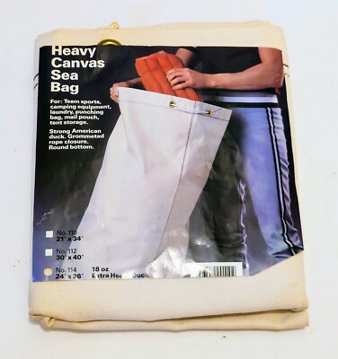 Canvass Sea Bag ,Made In USA, Heavyweight, New -open Packaging,Unused 24X36