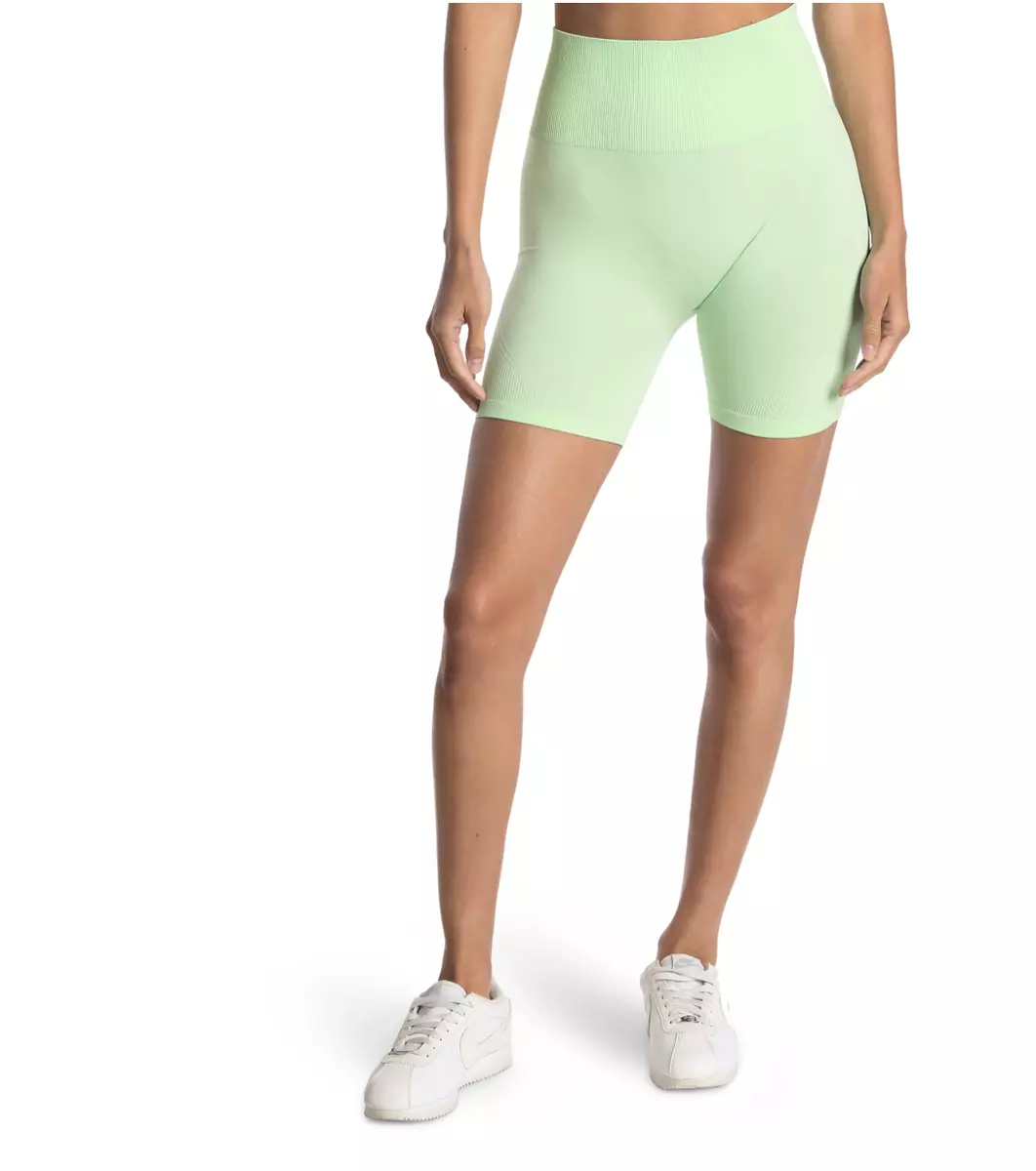 Z By Zella Tandem Seamless Bike Shorts In Light Green Size M