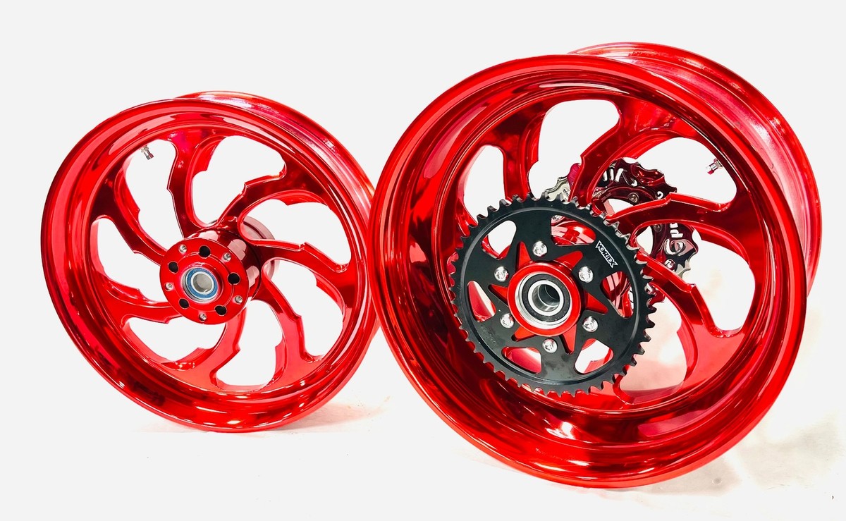 KADU　タイヤ 360 FAT TIRE CANDY RED SAMURAI WHEELS 12-22 KAWASAKI NINJA ZX-14R