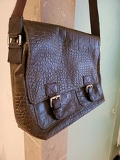 Auth Etro Paisley PVC Messenger Bag Brown 06P...