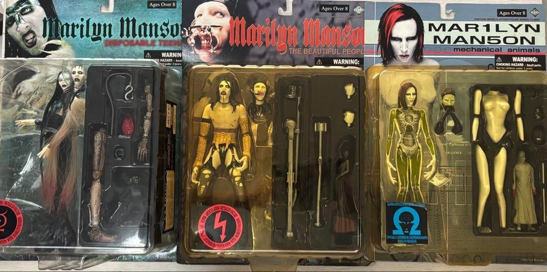 Marilyn Manson / Disposable Teens 限定版 Marilyn Manson Figure 3 Set Disposable Teens, The Beautiful