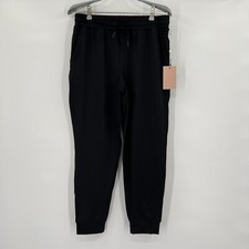 Quince Women  s Black Flowknit Ultra-Soft Performance Joggers Pants sz S NWT 7/8