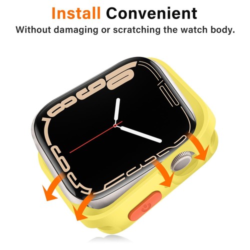 Funda protectora de silicona parachoques para Apple Watch 9 8 7 6 5 4 SE 41/44/45 mm - Imagen 146 de 162