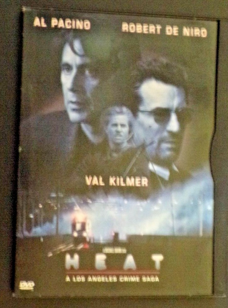 Heat DVD starring Al Pacino Robert De Niro Val Kilmer Jon Voight Tom Sizemore 1995 crime thriller