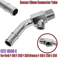 For Ford HotWater Radiator Coolant Temp Sensor Elbow Connector Tube E5TZ-18599-C
