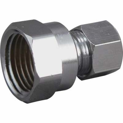 (24)-Do it 1/2 In. FIP x 3/8 In. OD Straight Connector Union Model: 455947