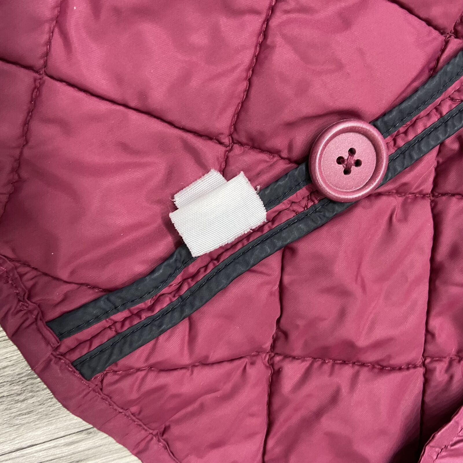 GAP Button Down Collared Maroon Quilted Vest Wome… - image 7