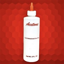 Empty 8oz Imprinted Acetone Squeeze Bottle With Twist Cap