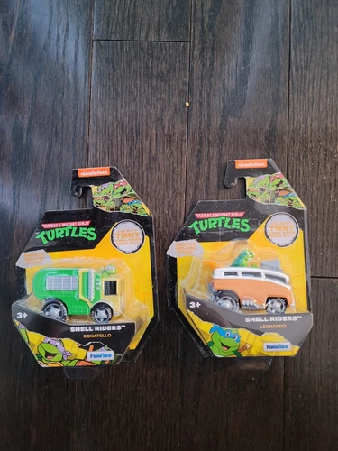 2 @ Teenage Mutant Ninja Turtles Nickelodeon Shell Riders Cars Leonard Donatello
