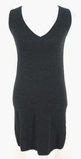 Max Studio Dress XS Charcoal Black Sleeveless Sweater Tunic Jumper Wool Stretch