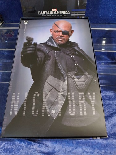 Hot Toys MMS 315 MIB Marvel Captain America The Winter Soldier Nick Fury 1/6 New - Picture 4 of 10
