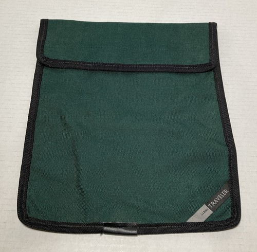 LL Bean Traveler Book Electronic Protector Case Bag Green