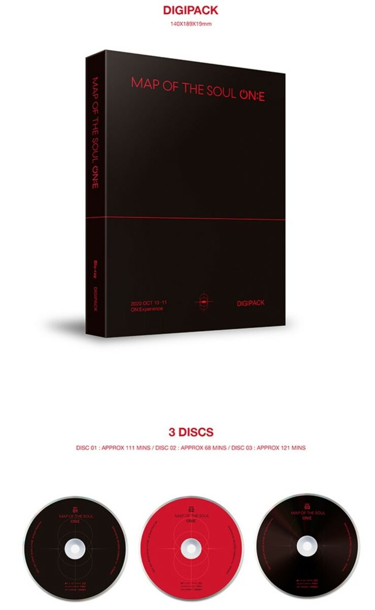 BTS MAP OF THE SOUL ON:E Bluray Official photo book disc all full