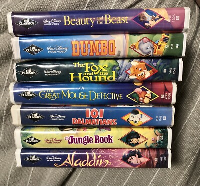 *Rare*Disney Black Diamond VHS Lot Of 7 U Won t Find These Again! Beauty Dumbo