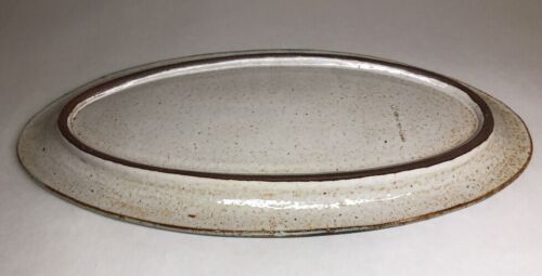 Rare Grand Plat Oval De L'Atelier La Roue Vallauris Vintage H 4 L 49,5 l 25 Cm - Imagen 7 de 8