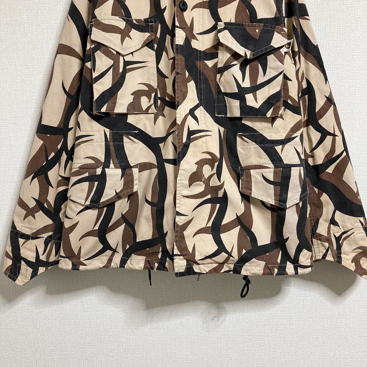 90s A BATHING APE BAPE Tribal Camouflage M65 Military Jacket