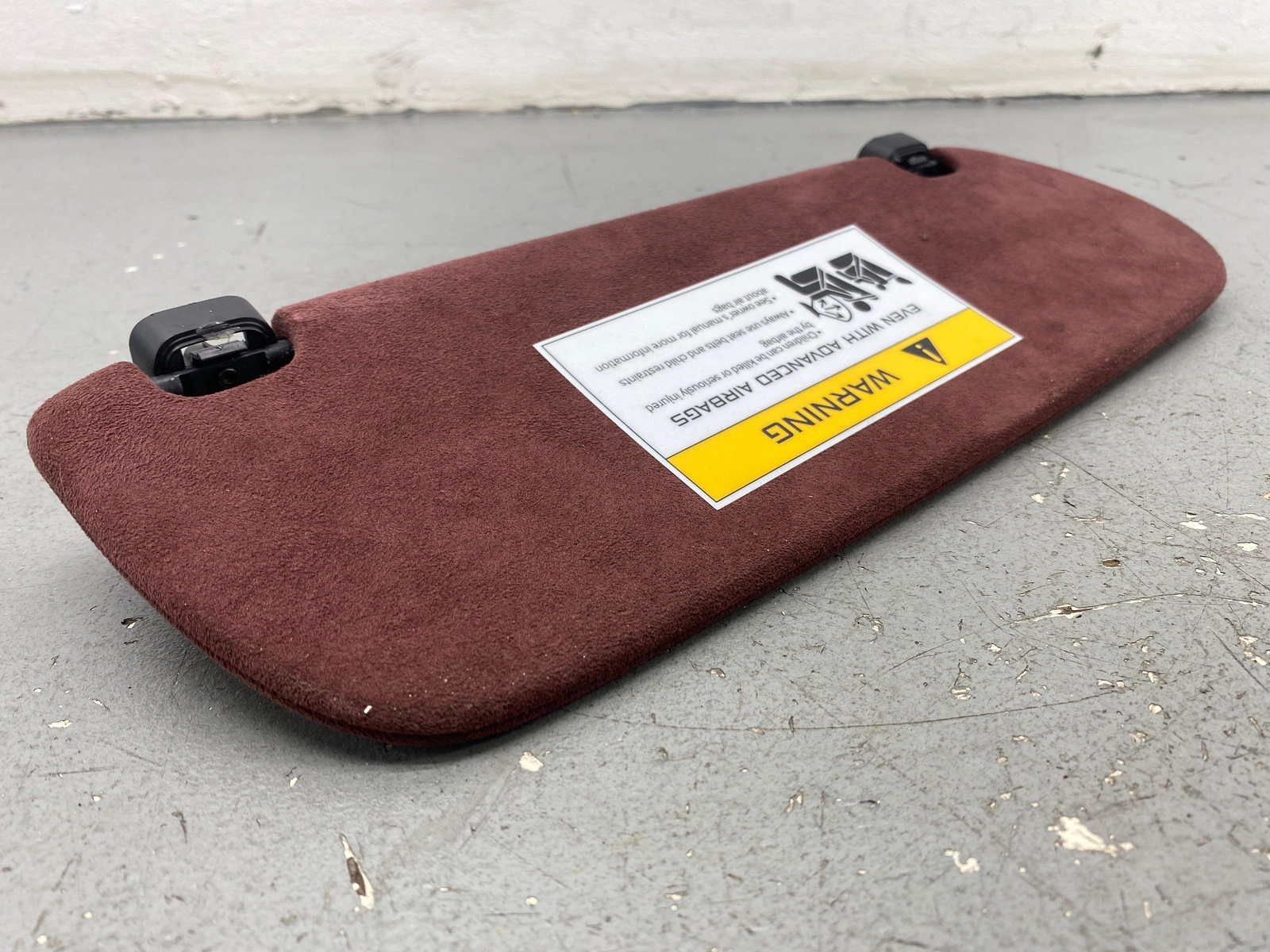 2020-2023 MCLAREN GT FRONT LEFT DRIVER OVERHEAD SUN VISOR BAROLA RED OEM 2021