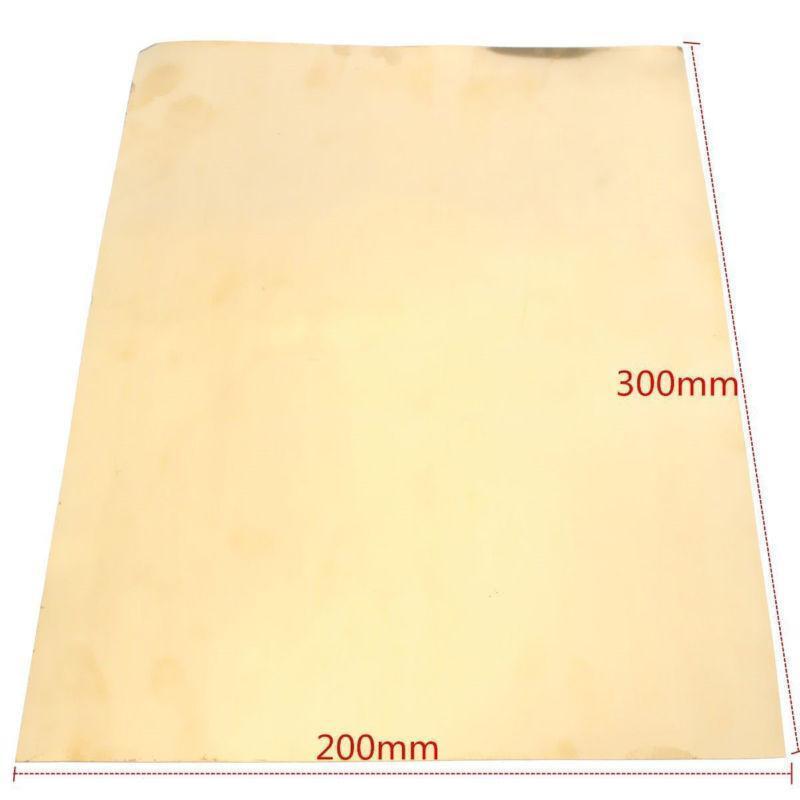 1Pc New Brass Metal Thin sold out Boston Mall Handicraft Foil 0.2x200x300mm Sheet For