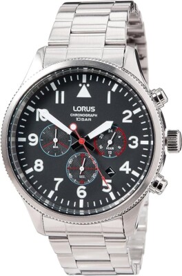 Lorus RT363JX9 45mm Silver Stainless Steel Case with Silver Stainless Steel Band