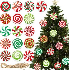 36 Pcs Christmas Candy Ornaments Hanging Decor for Holiday Home Party Xmas Tree