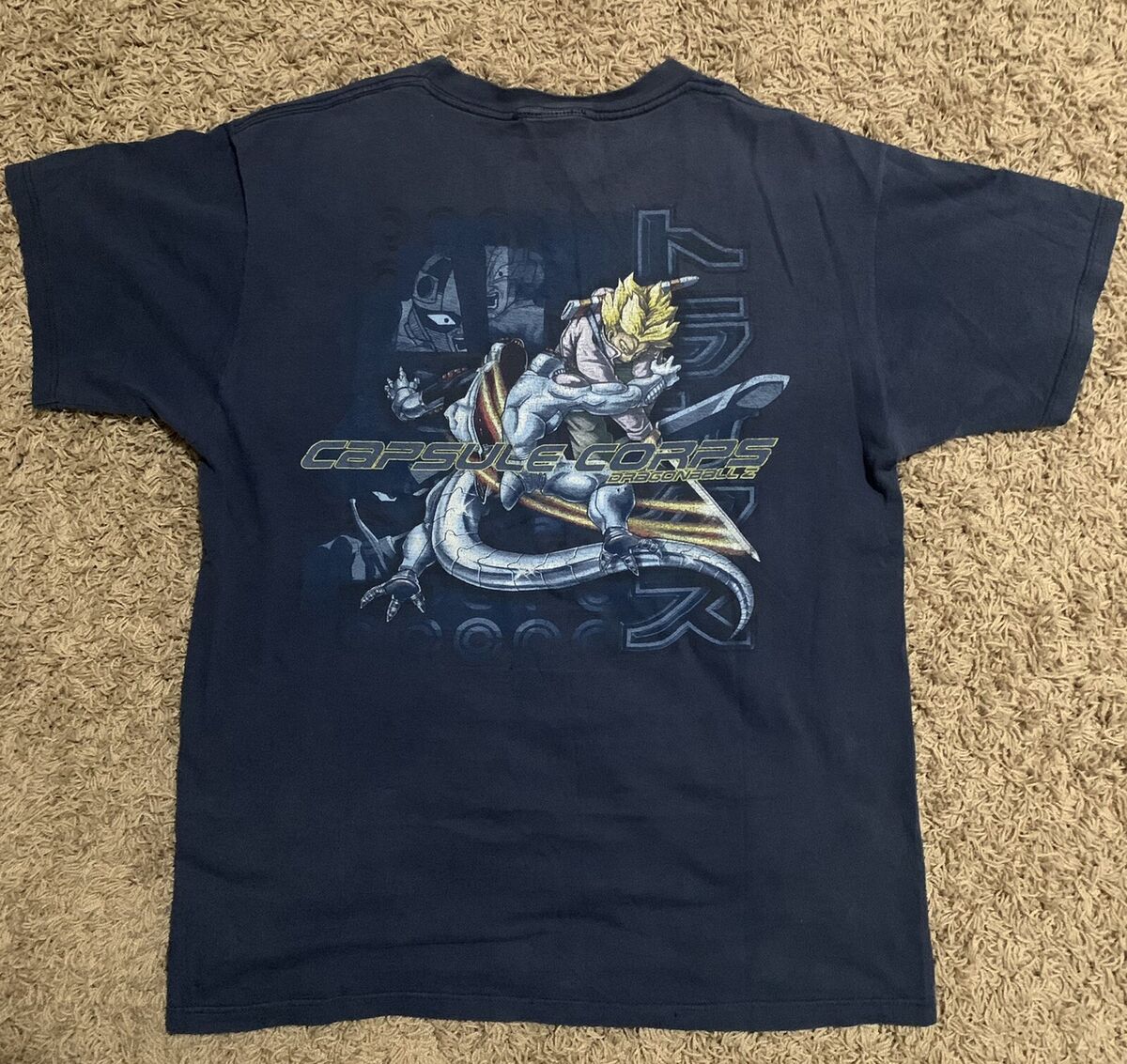 Vintage Dragon Ball Z 2001 Tee Shirt Trunks Frieza Mens Vintage Dragon Ball Z 2001 Tee Shirt Trunks Frieza Mens