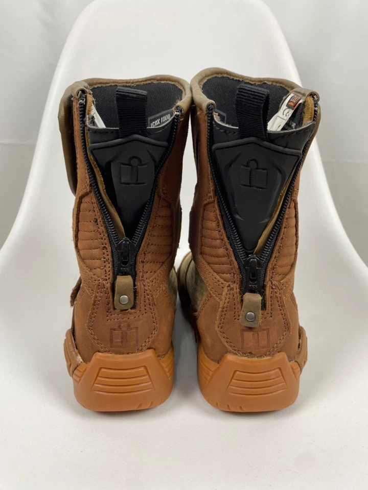 Botas de moto Icon Retrograde 1000 de crucero/turismo talla 9 Foto 3 de 4