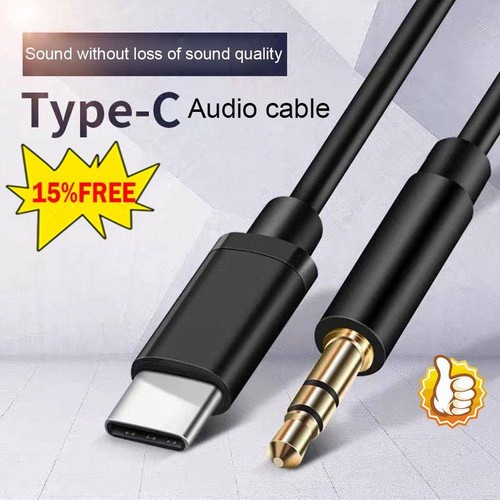 Type-C USB-C to 3.5mm Male Audio Jack AUX Cable Adaptor for Car-Stereo Hua new