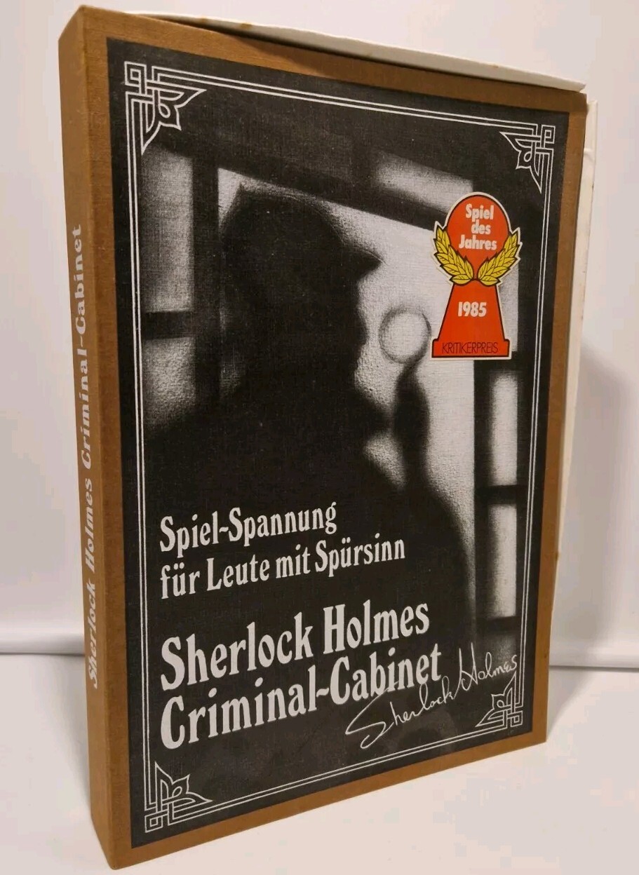 Sherlock Holmes Criminal Cabinet Gesellschaftsspiel Leute mit Spürsinn Komplett
