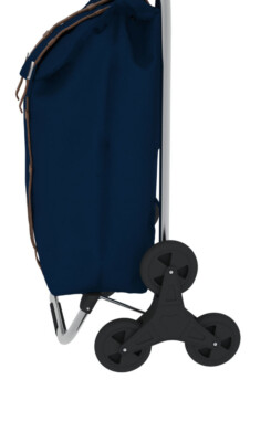 Colombo Carrello Porta Spesa SMART | Capacità 40 Litri | Portata 25kg | Acciaio Verniciato Blu Scuro | Pieghevole E Leggero - Foto 5
